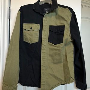 Forever 21, denim shirt.